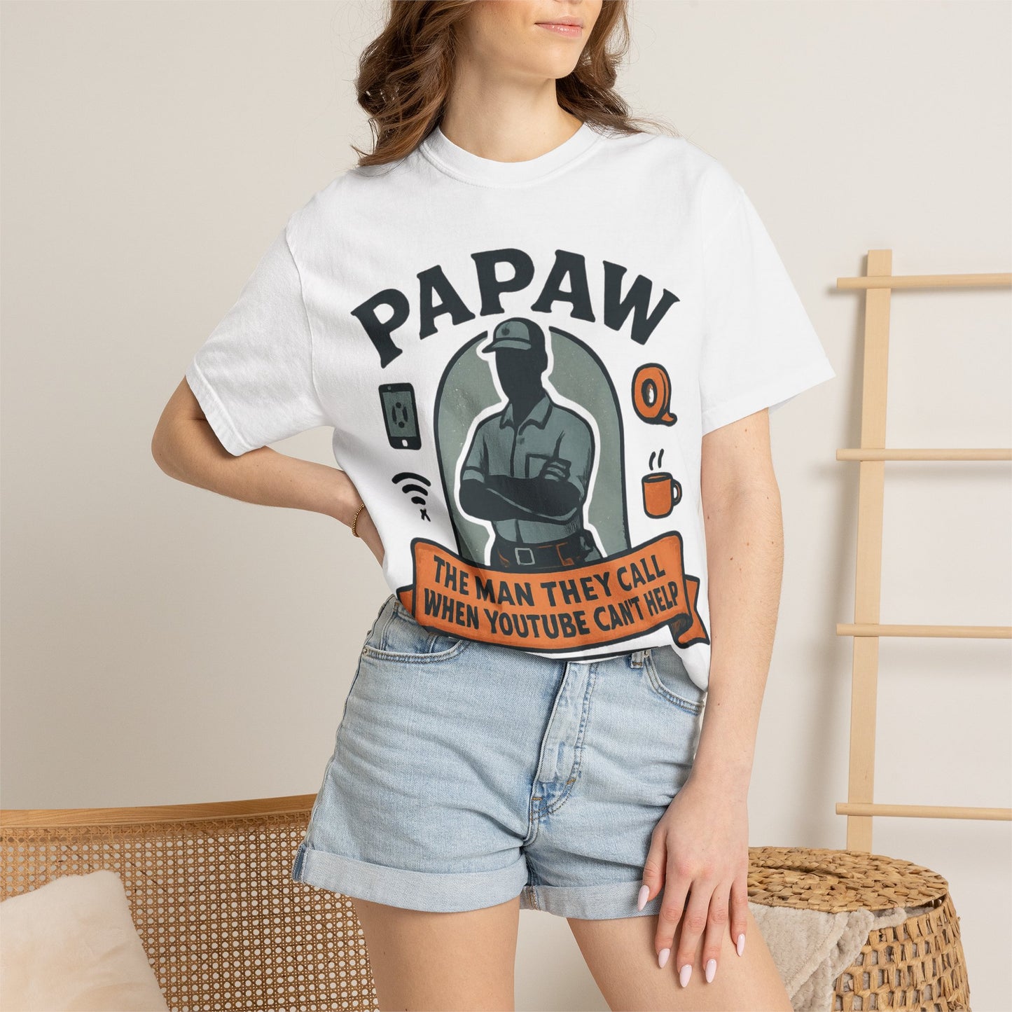 Papaw The Man They Call When YouTube Can't Help T-shirt | No Tutorial Needed