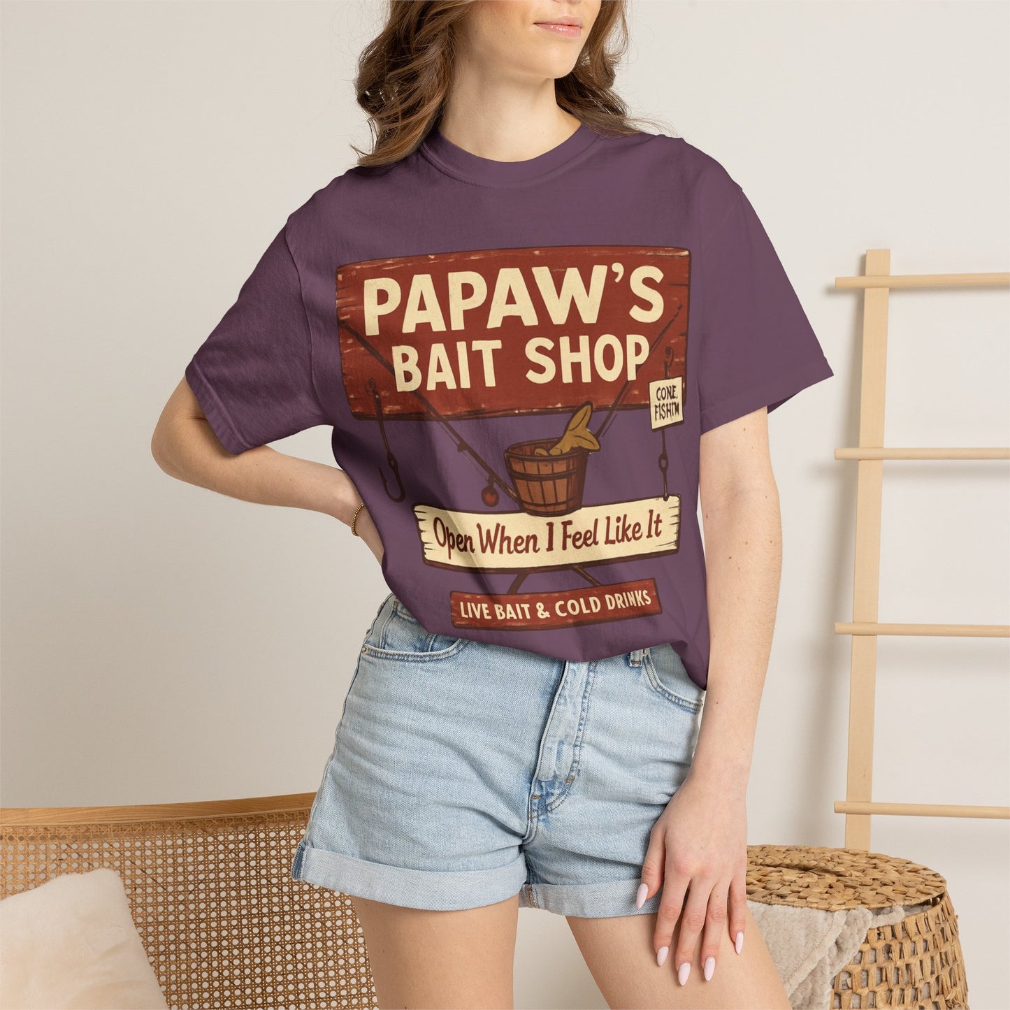 Papaw's Bait Shop sign T-Shirt | Fishing vintage sign, Live bait & cold drinks