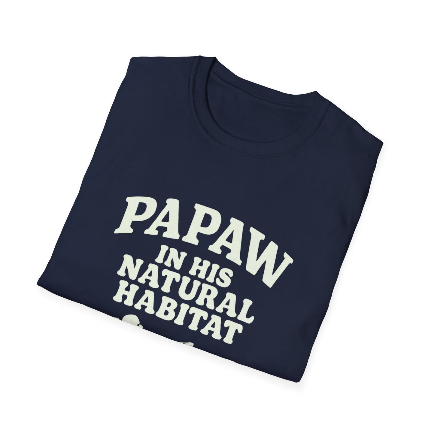 Papaw In His Natural Habitat T-Shirt | Grandpa Recliner Graphic