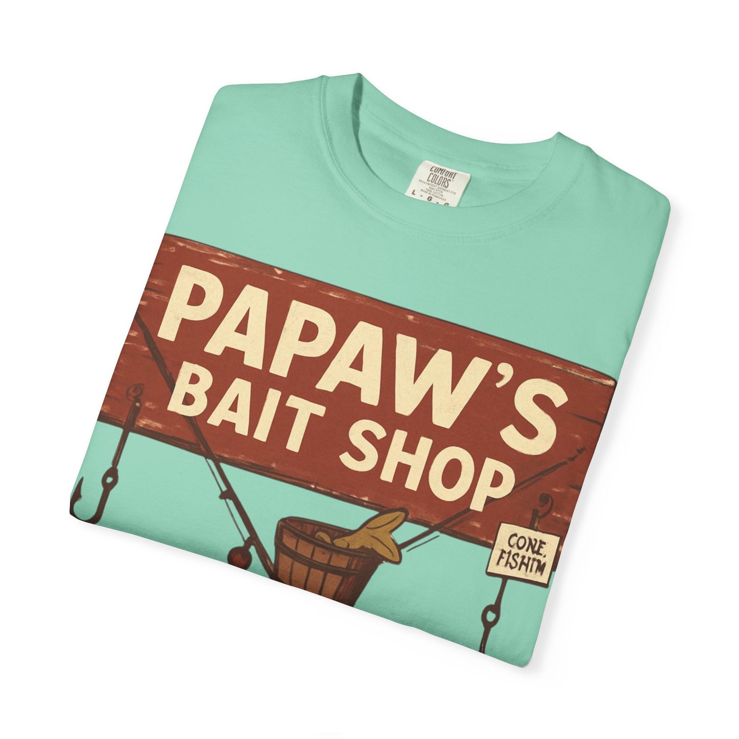 Papaw's Bait Shop sign T-Shirt | Fishing vintage sign, Live bait & cold drinks
