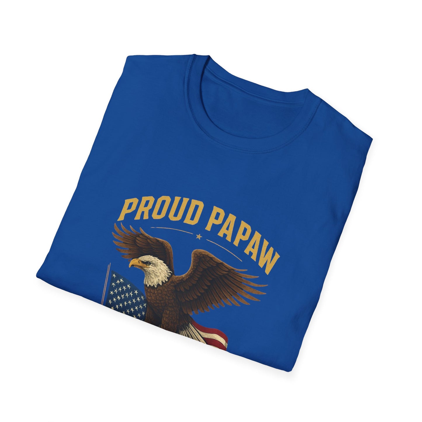 Proud Papaw Eagle United States Navy T-Shirt | Patriotic Veteran Shirt