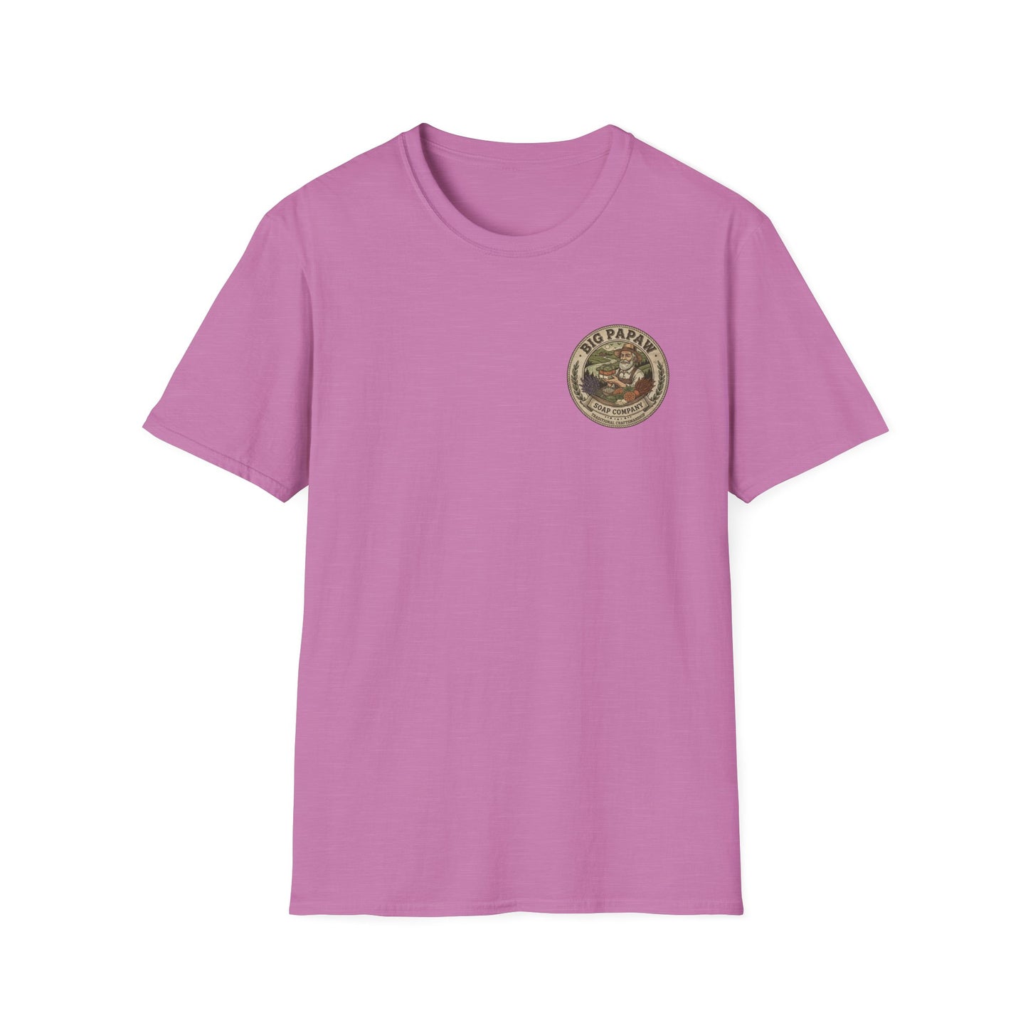 Big Papaw Soap Company logo T-Shirt | Vintage apothecary label graphic