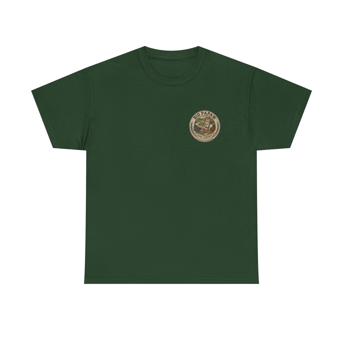 Big Papaw Soap Company Logo Tee | Vintage Barber Shop Label T-Shirt