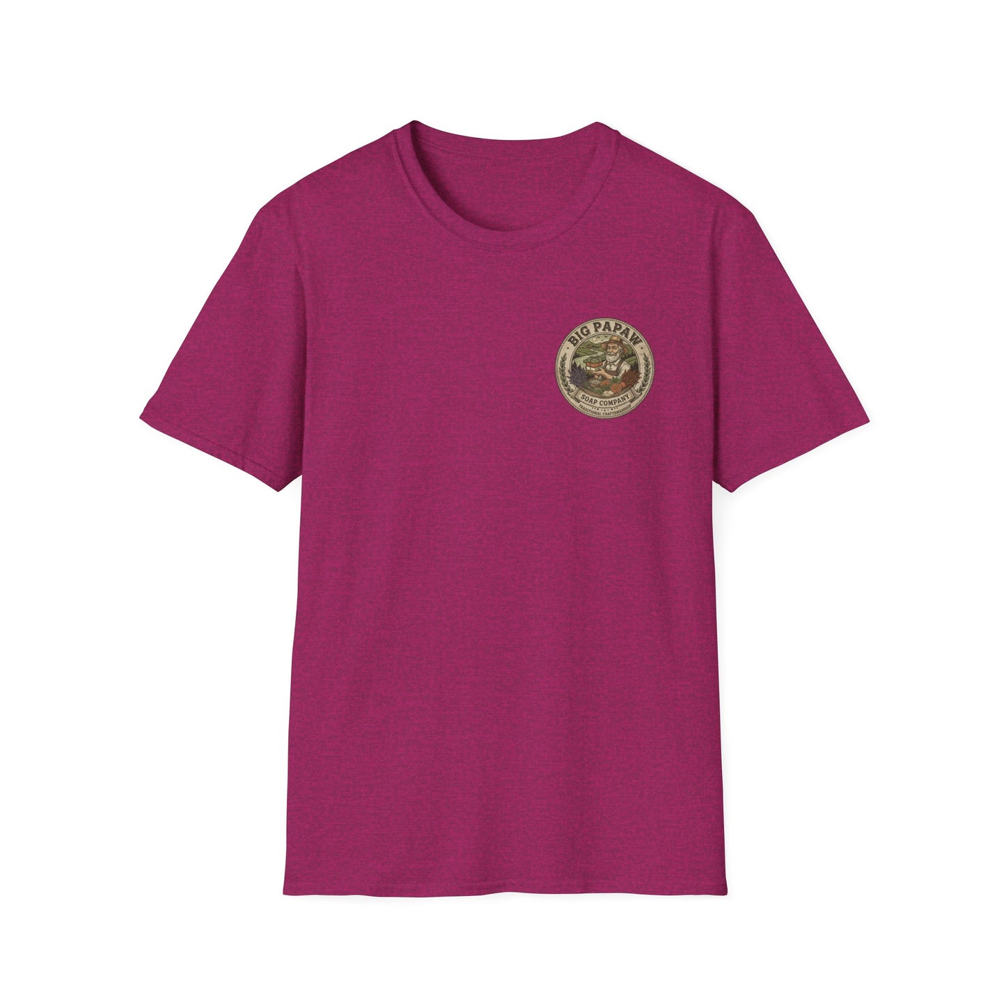 Big Papaw Soap Company logo T-Shirt | Vintage apothecary label graphic