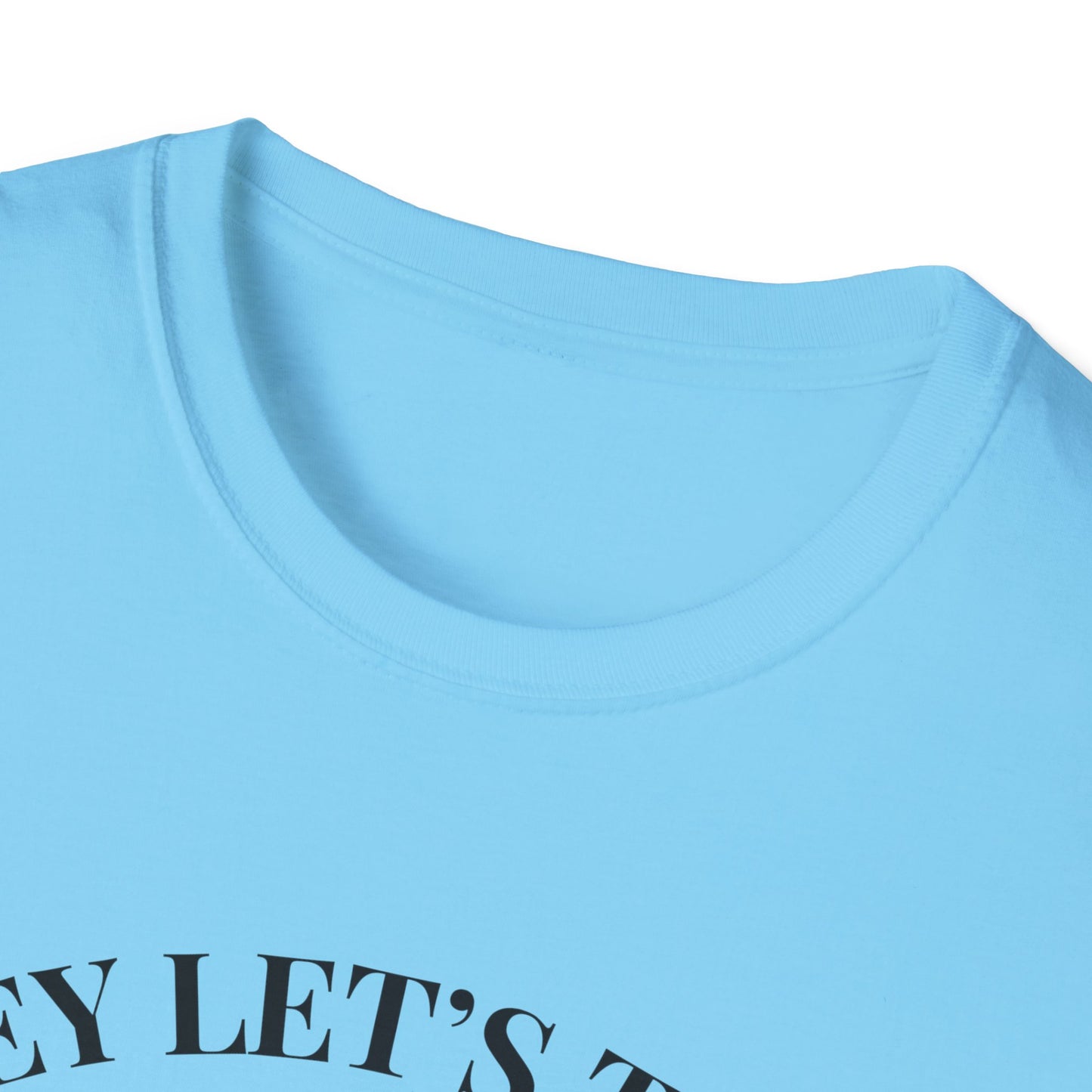 Hey Lets Talk God T-Shirt | Faith Tee, Script Lettering