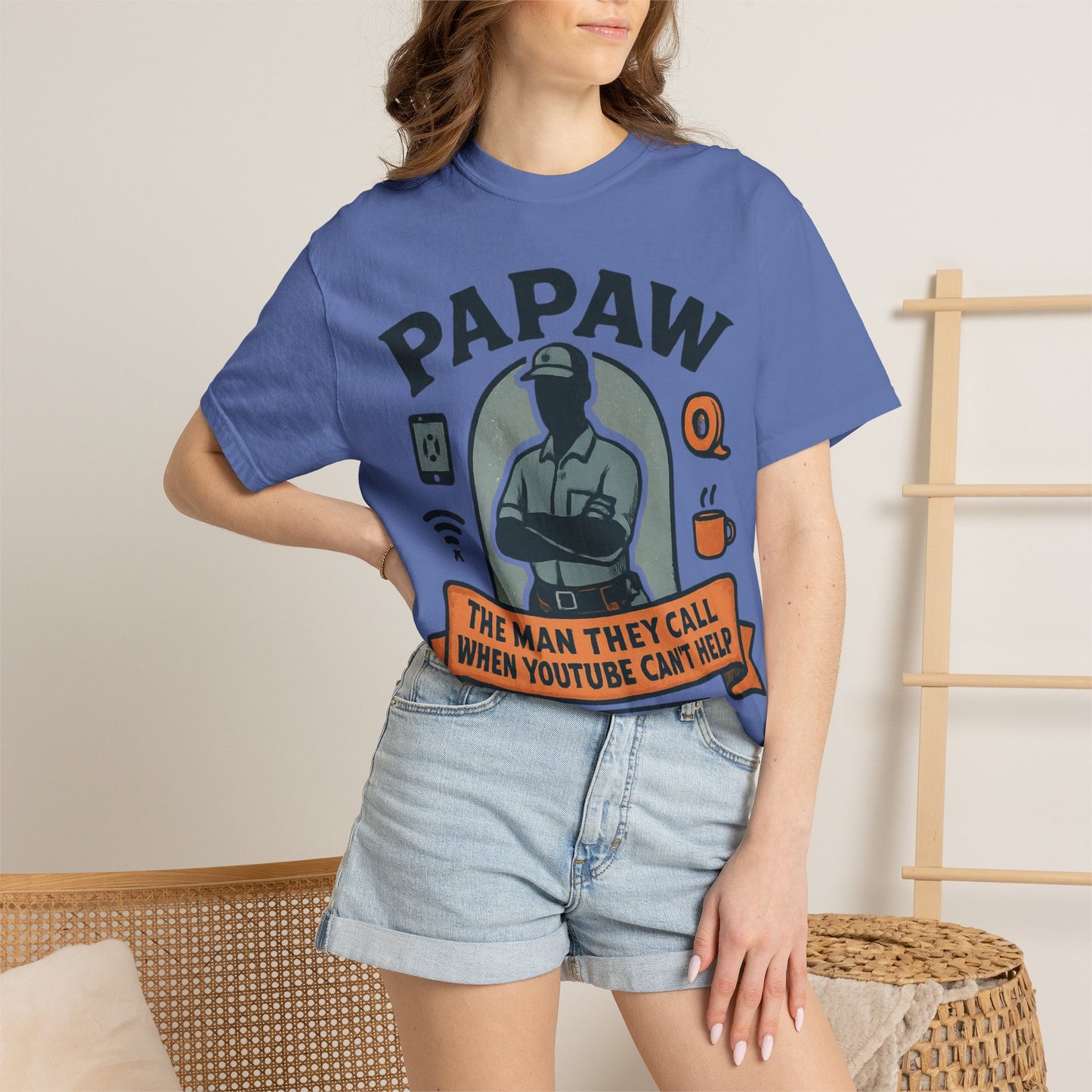Papaw The Man They Call When YouTube Can't Help T-shirt | No Tutorial Needed