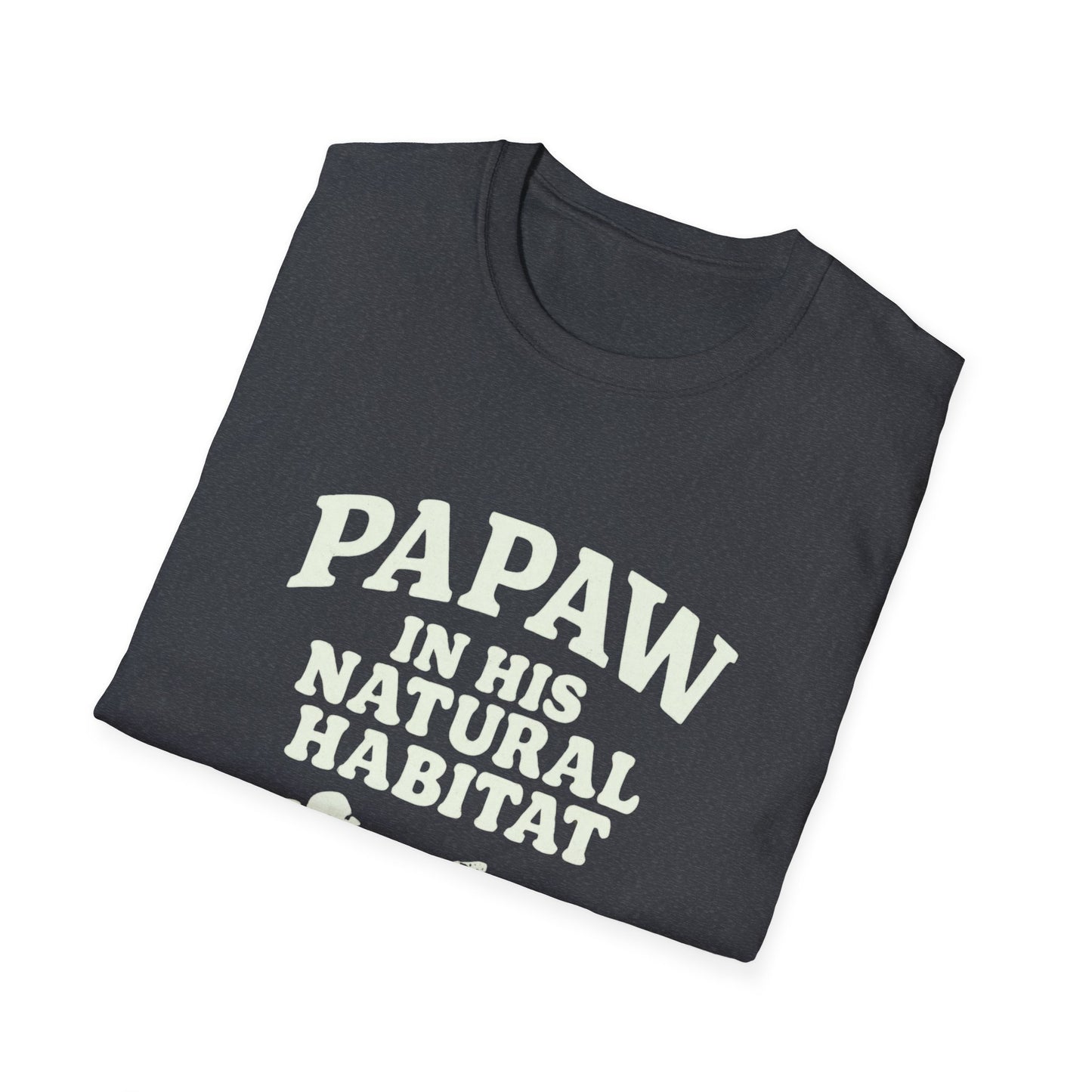 Papaw In His Natural Habitat T-Shirt | Grandpa Recliner Graphic