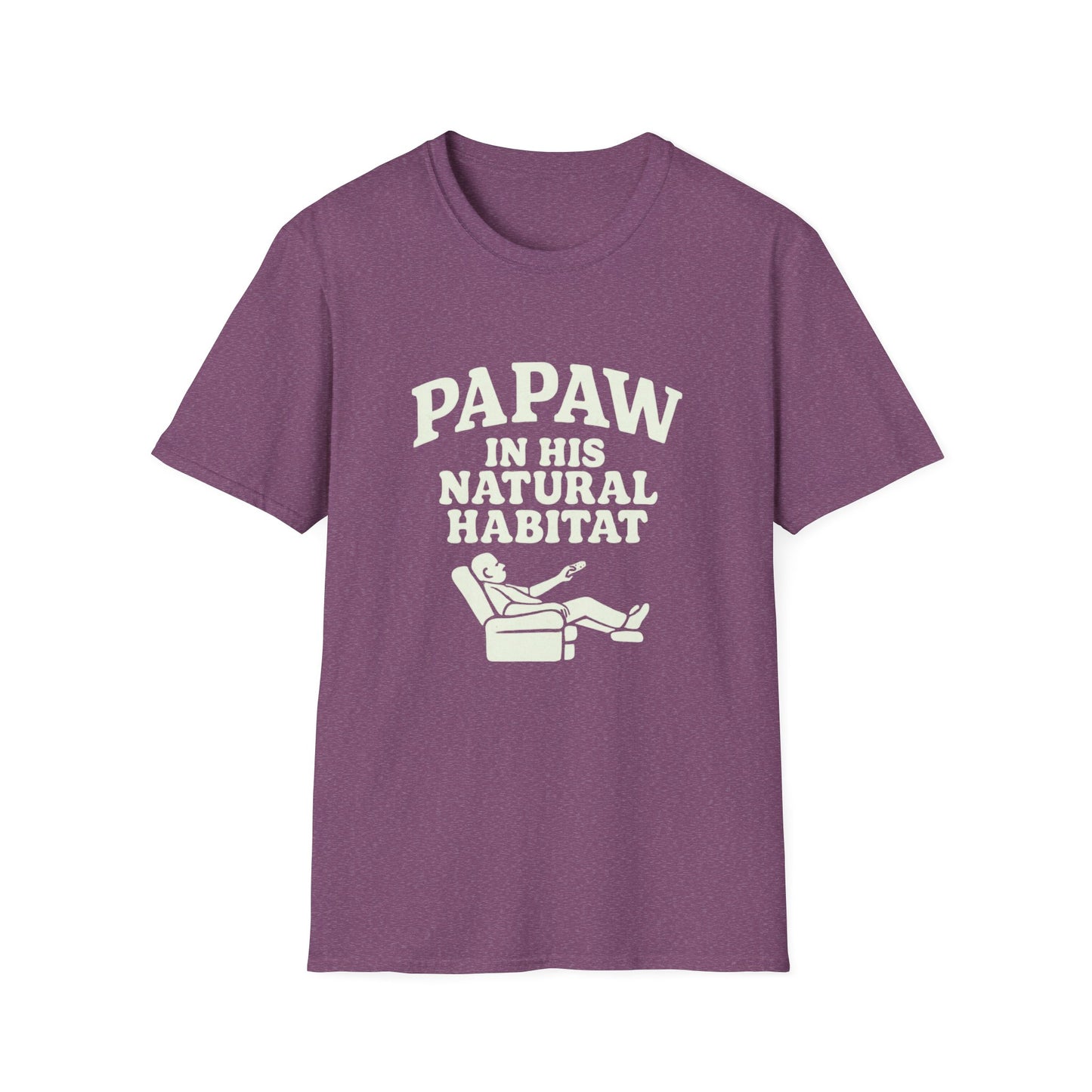 Papaw In His Natural Habitat T-Shirt | Grandpa Recliner Graphic