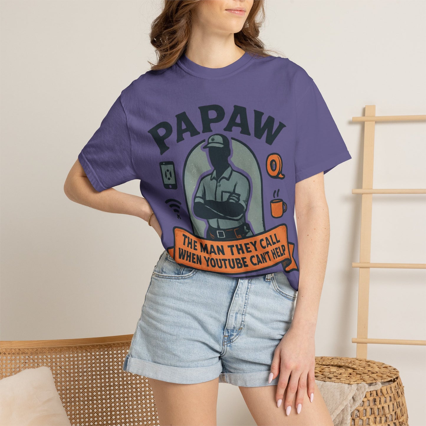 Papaw The Man They Call When YouTube Can't Help T-shirt | No Tutorial Needed