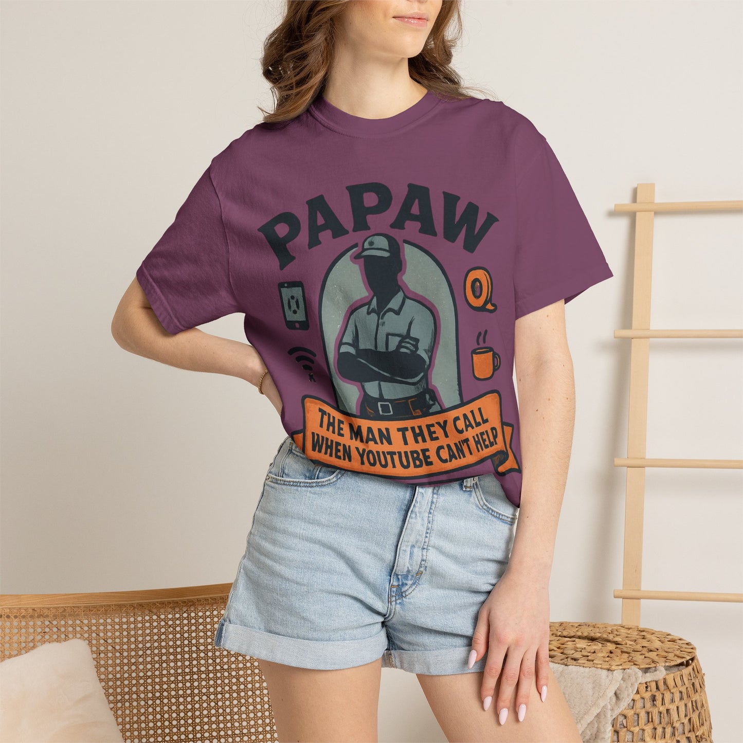 Papaw The Man They Call When YouTube Can't Help T-shirt | No Tutorial Needed