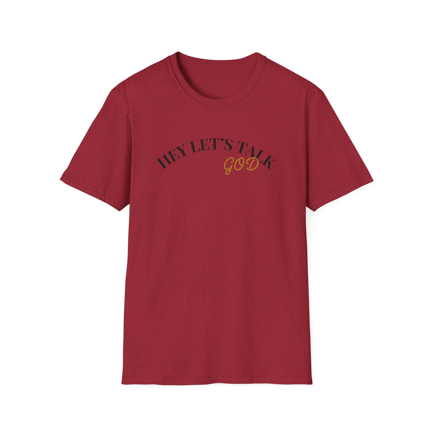 Hey Lets Talk God T-Shirt | Faith Tee, Script Lettering