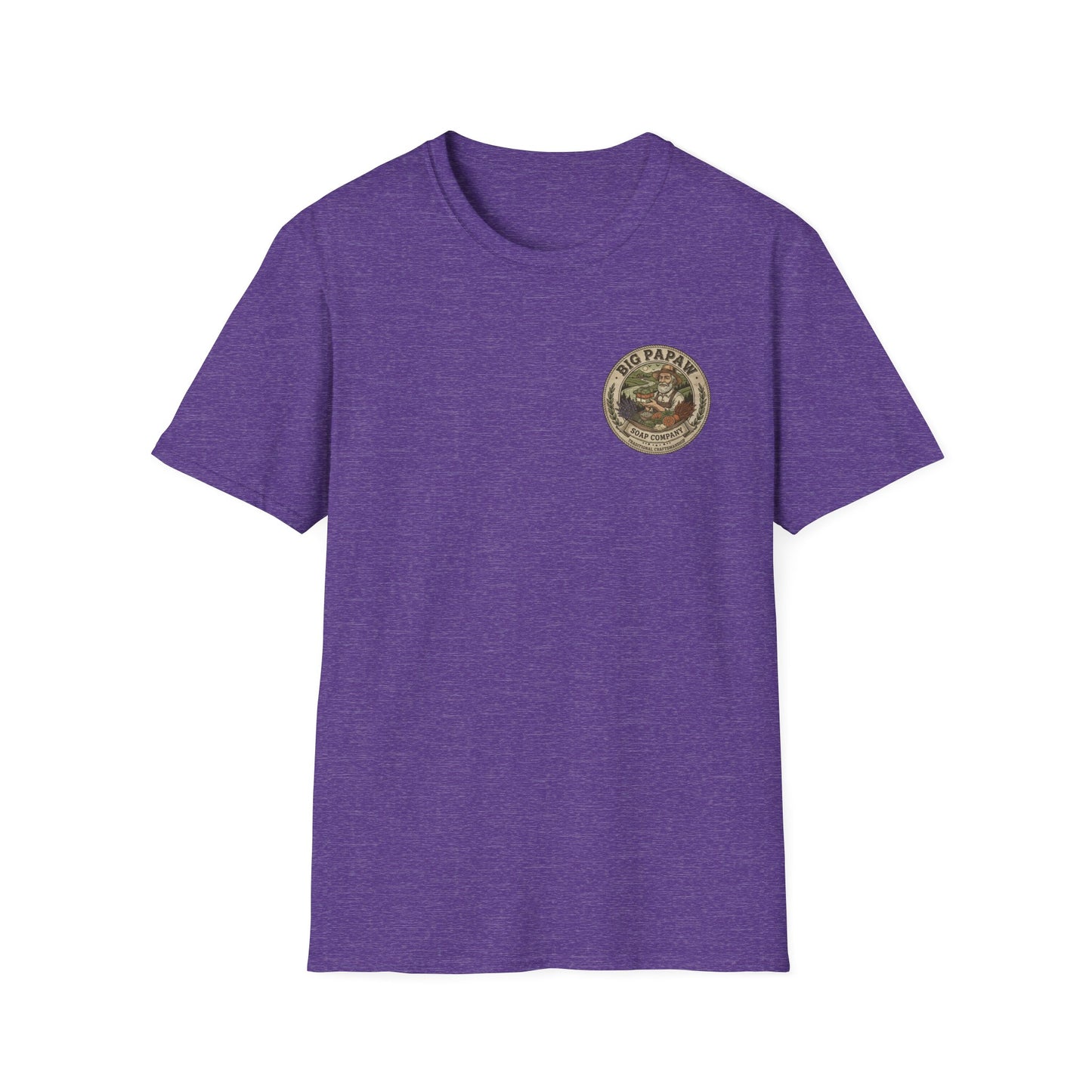 Big Papaw Soap Company logo T-Shirt | Vintage apothecary label graphic