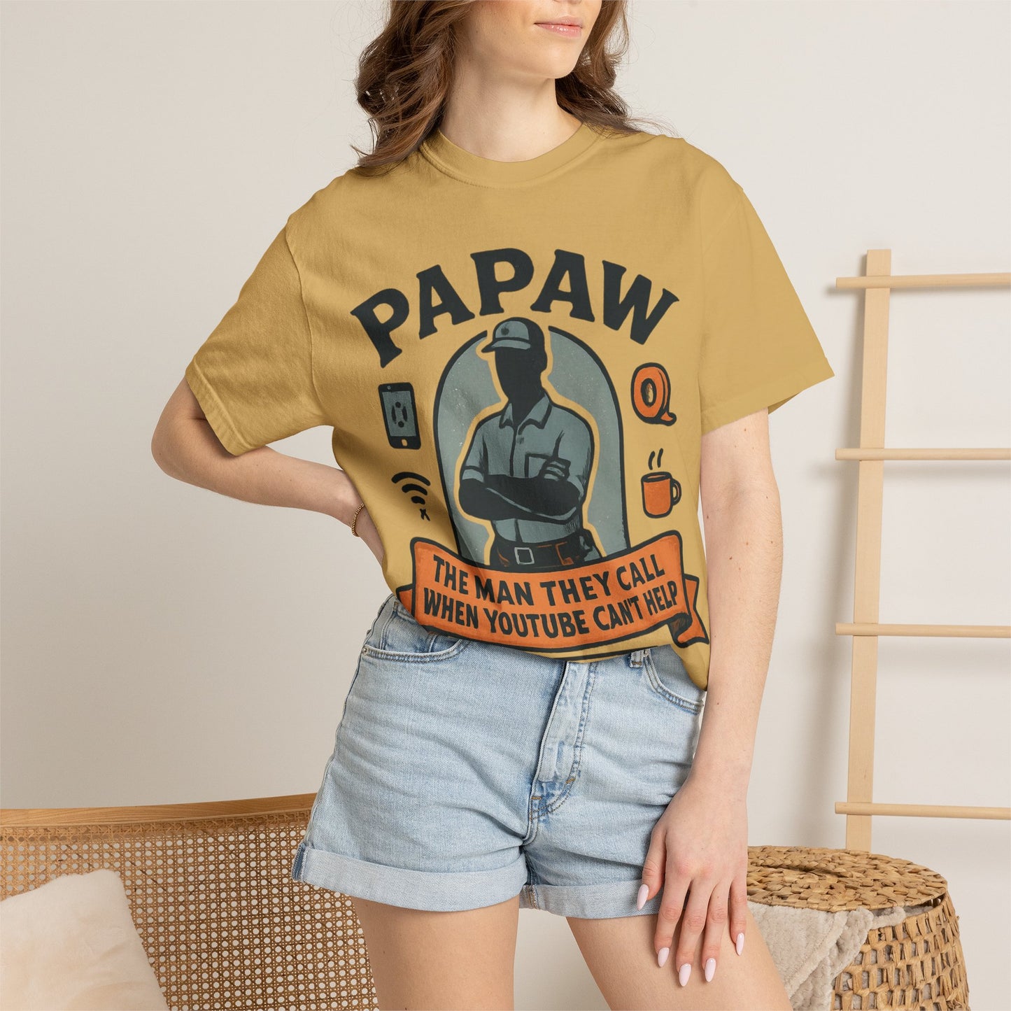 Papaw The Man They Call When YouTube Can't Help T-shirt | No Tutorial Needed