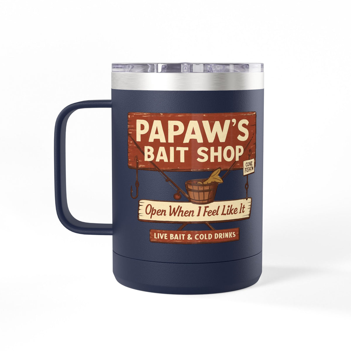 PAPAW'S BAIT SHOP COFFEE TUMBLER