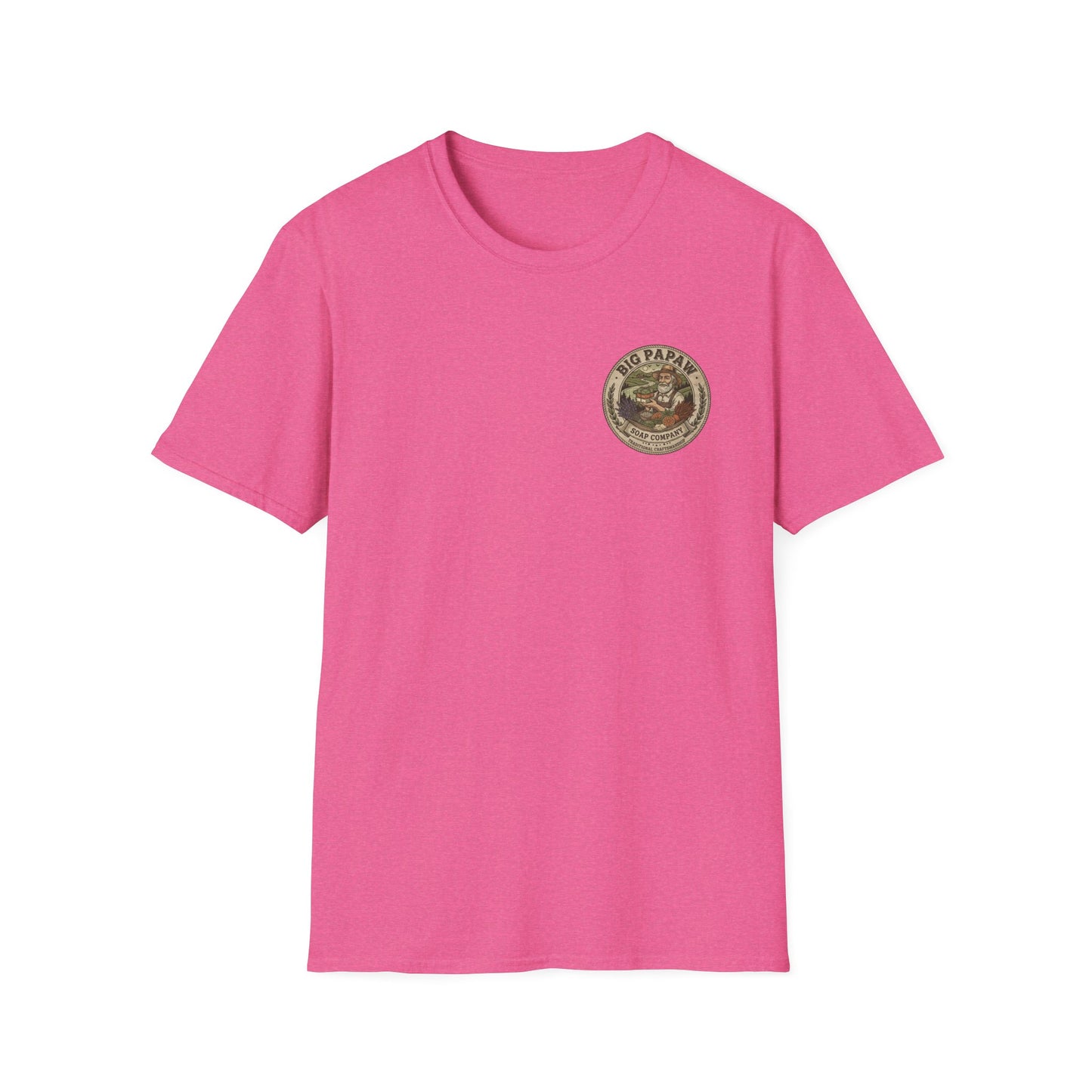 Big Papaw Soap Company logo T-Shirt | Vintage apothecary label graphic