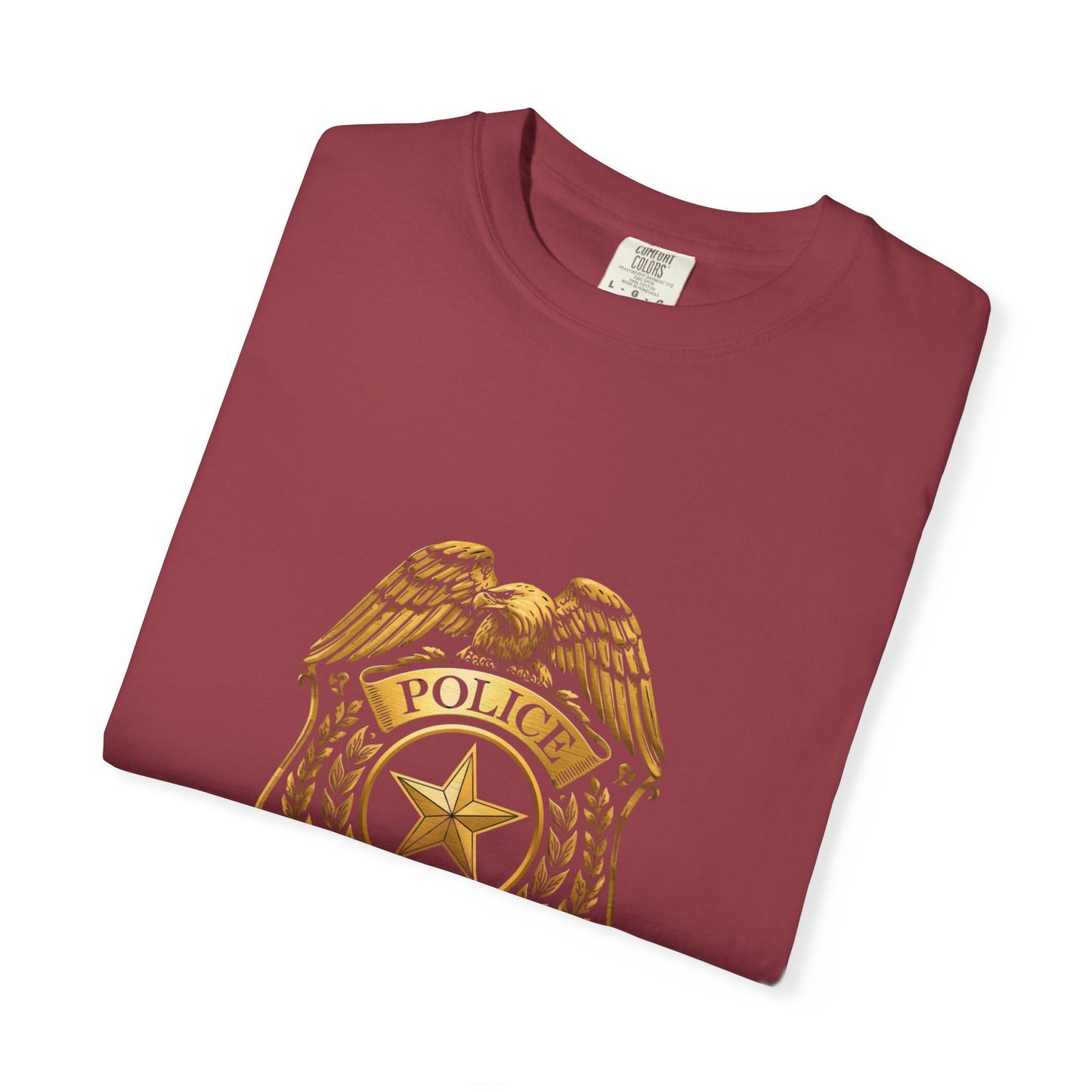 Police Badge T-shirt | Vintage Law Enforcement Shield Graphic