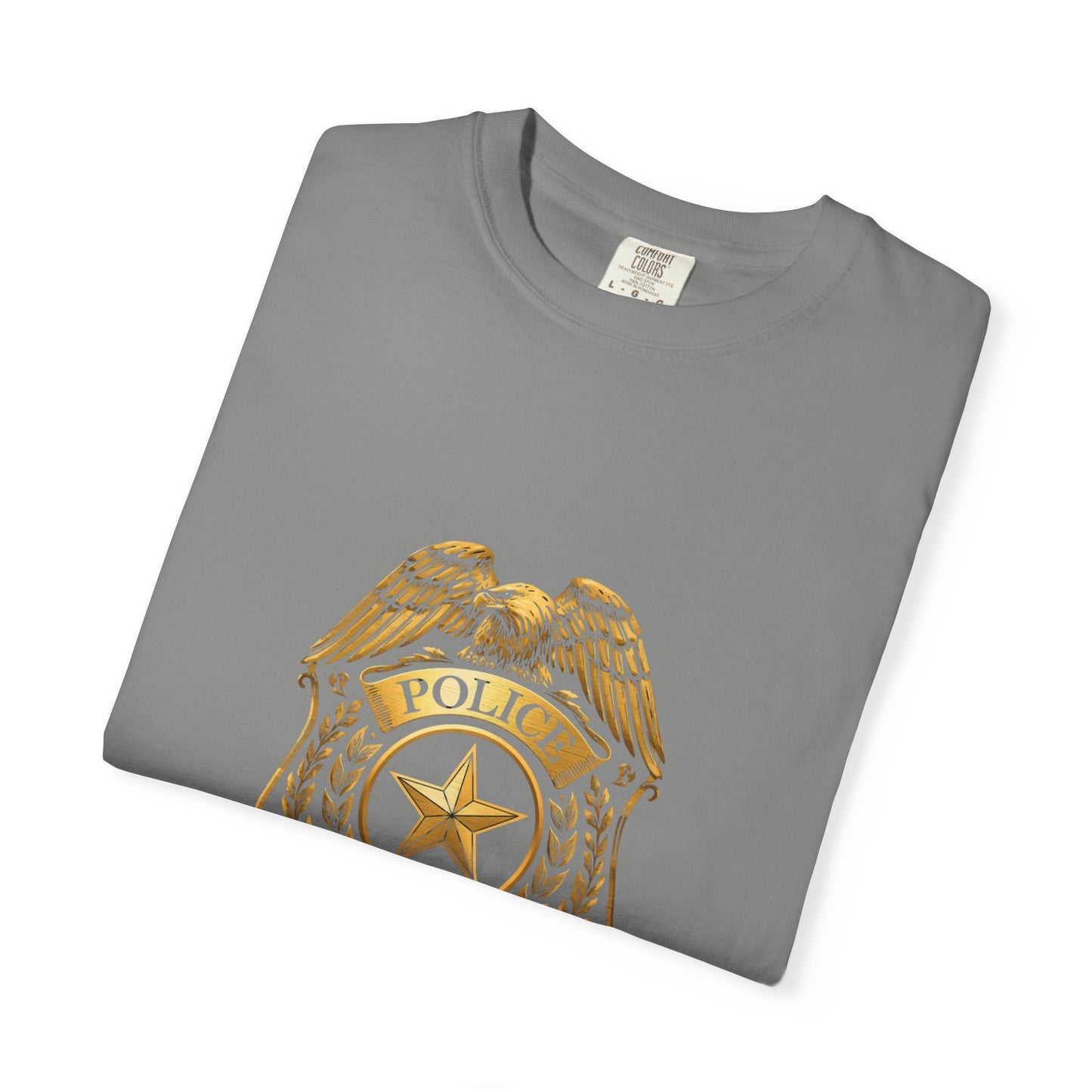 Police Badge T-shirt | Vintage Law Enforcement Shield Graphic