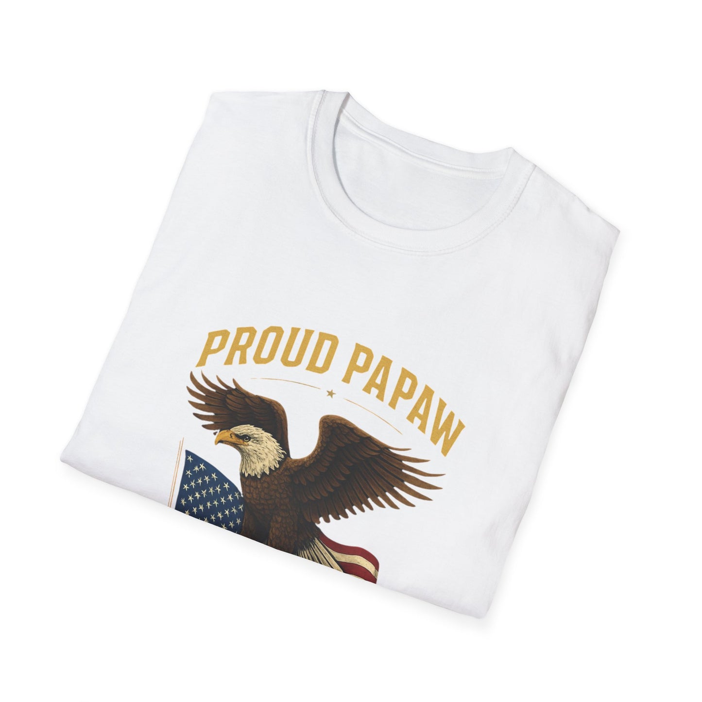 Proud Papaw Eagle United States Navy T-Shirt | Patriotic Veteran Shirt