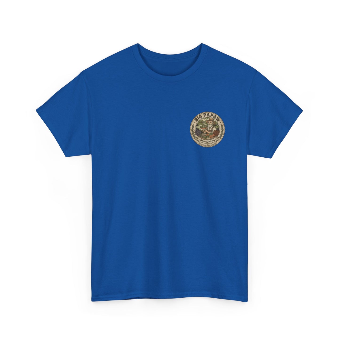 Big Papaw Soap Company Logo Tee | Vintage Barber Shop Label T-Shirt