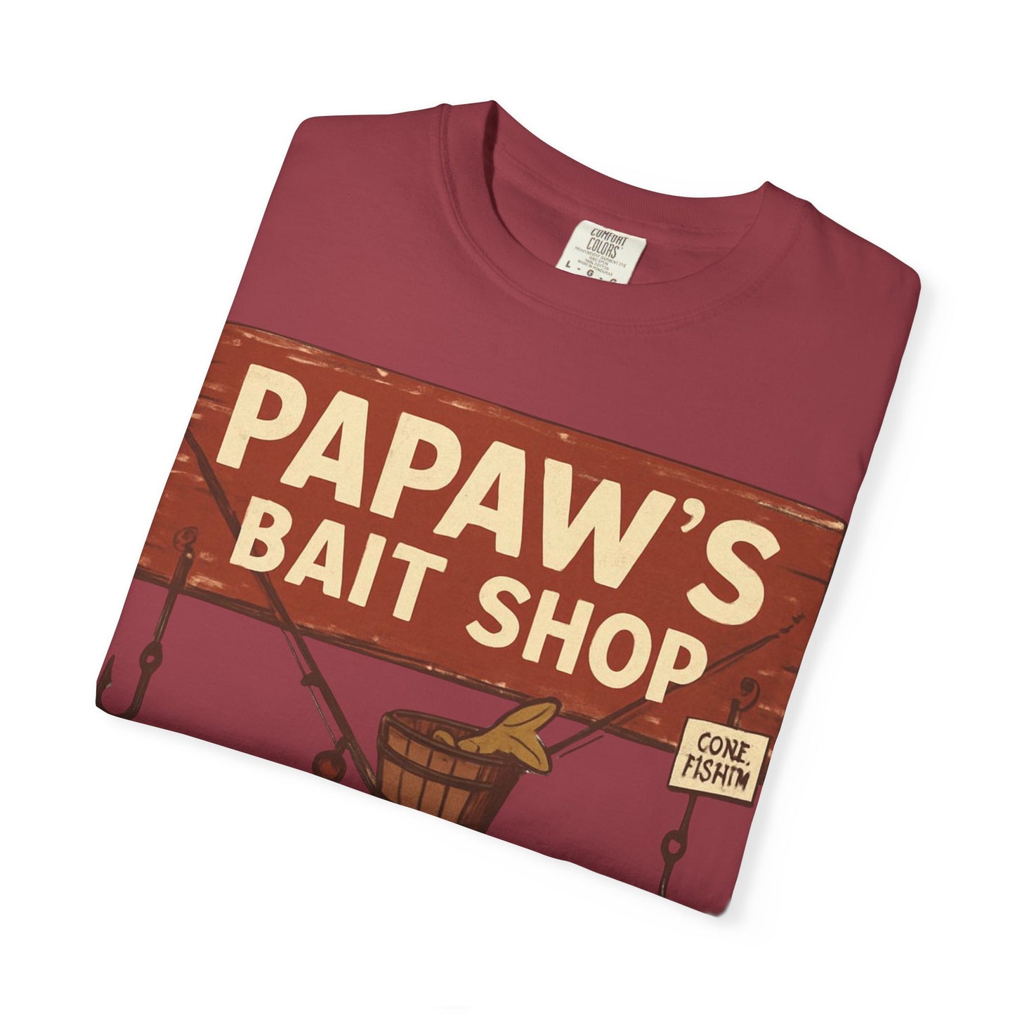 Papaw's Bait Shop sign T-Shirt | Fishing vintage sign, Live bait & cold drinks