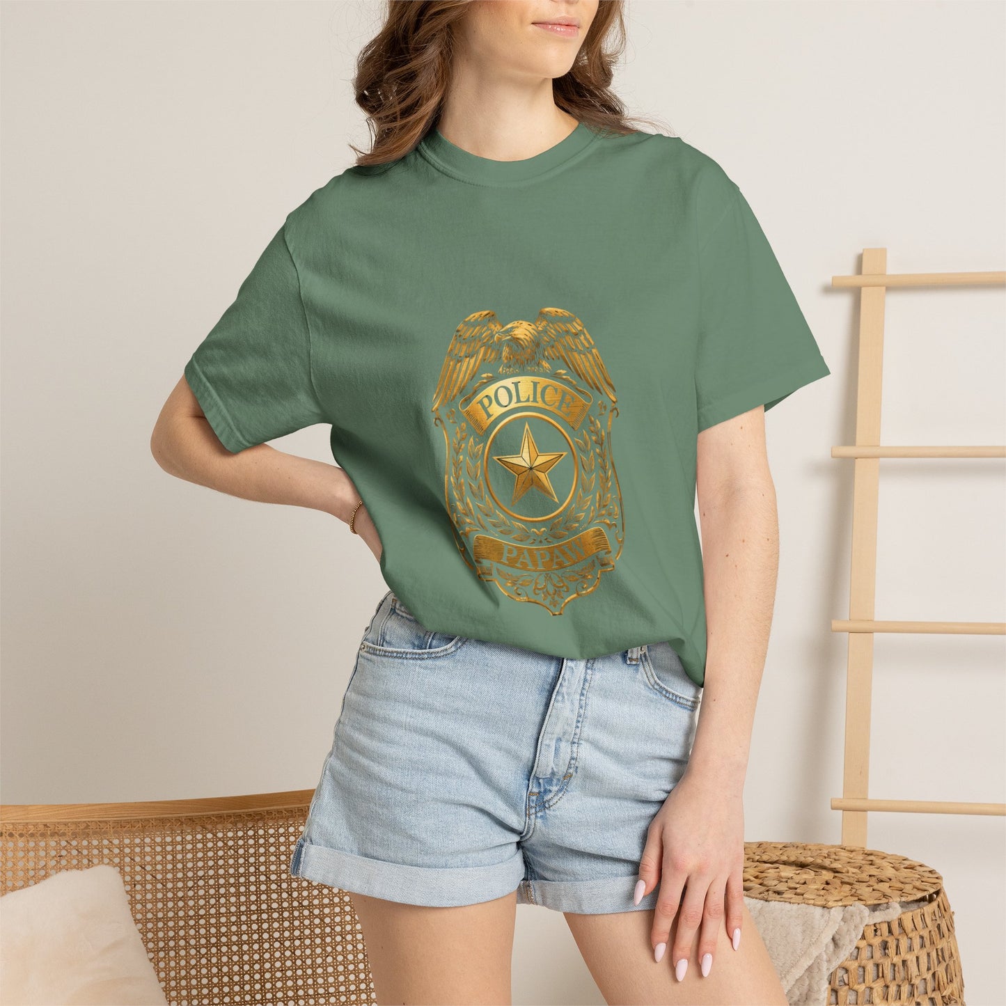 Police Badge T-shirt | Vintage Law Enforcement Shield Graphic