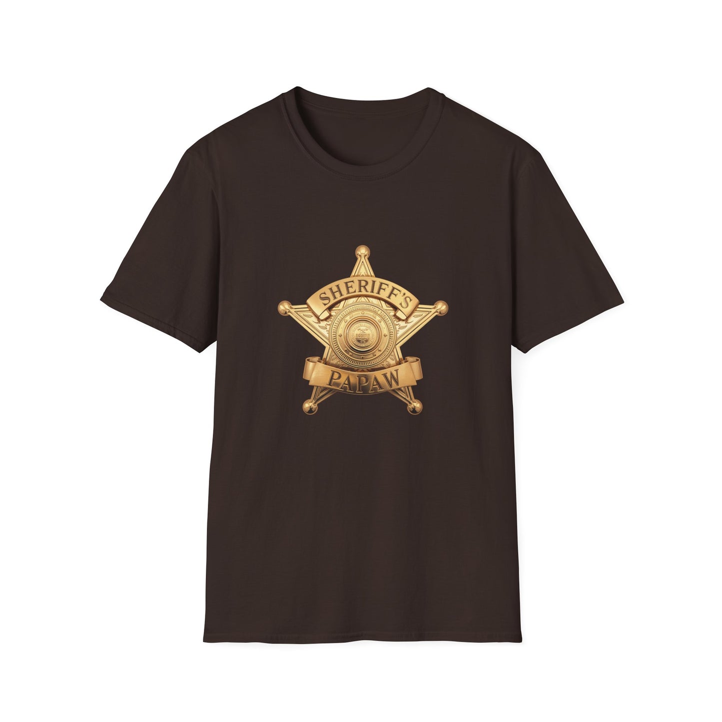 Sheriff Badge T-Shirt | Western Lawman Retro Badge