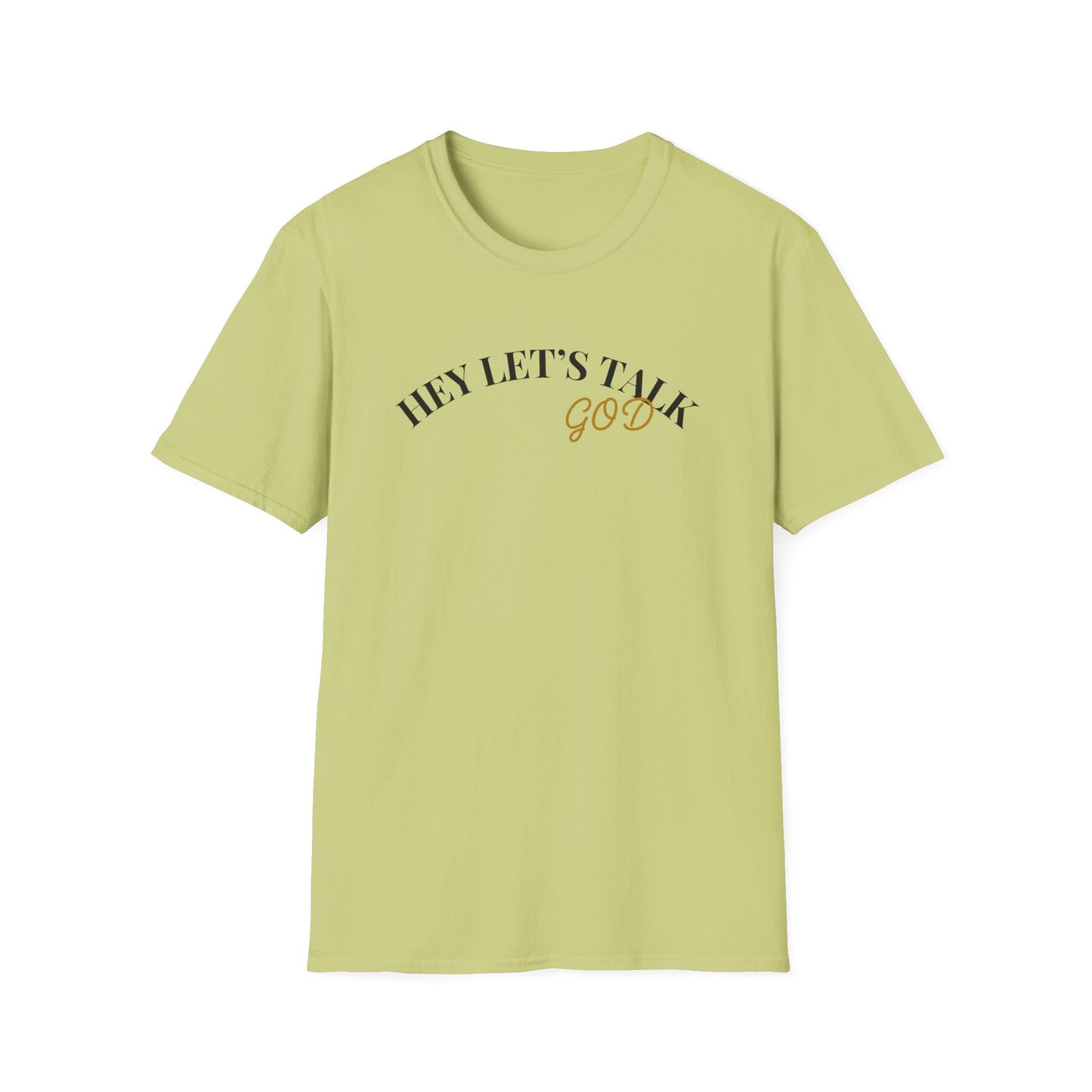 Hey Lets Talk God T-Shirt | Faith Tee, Script Lettering