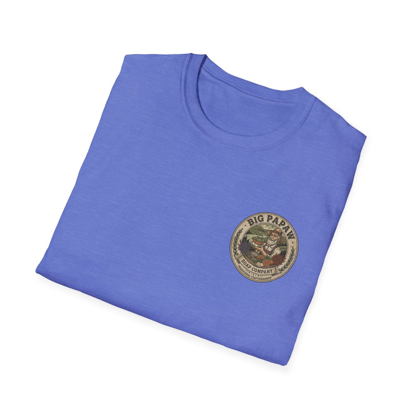 Big Papaw Soap Company logo T-Shirt | Vintage apothecary label graphic