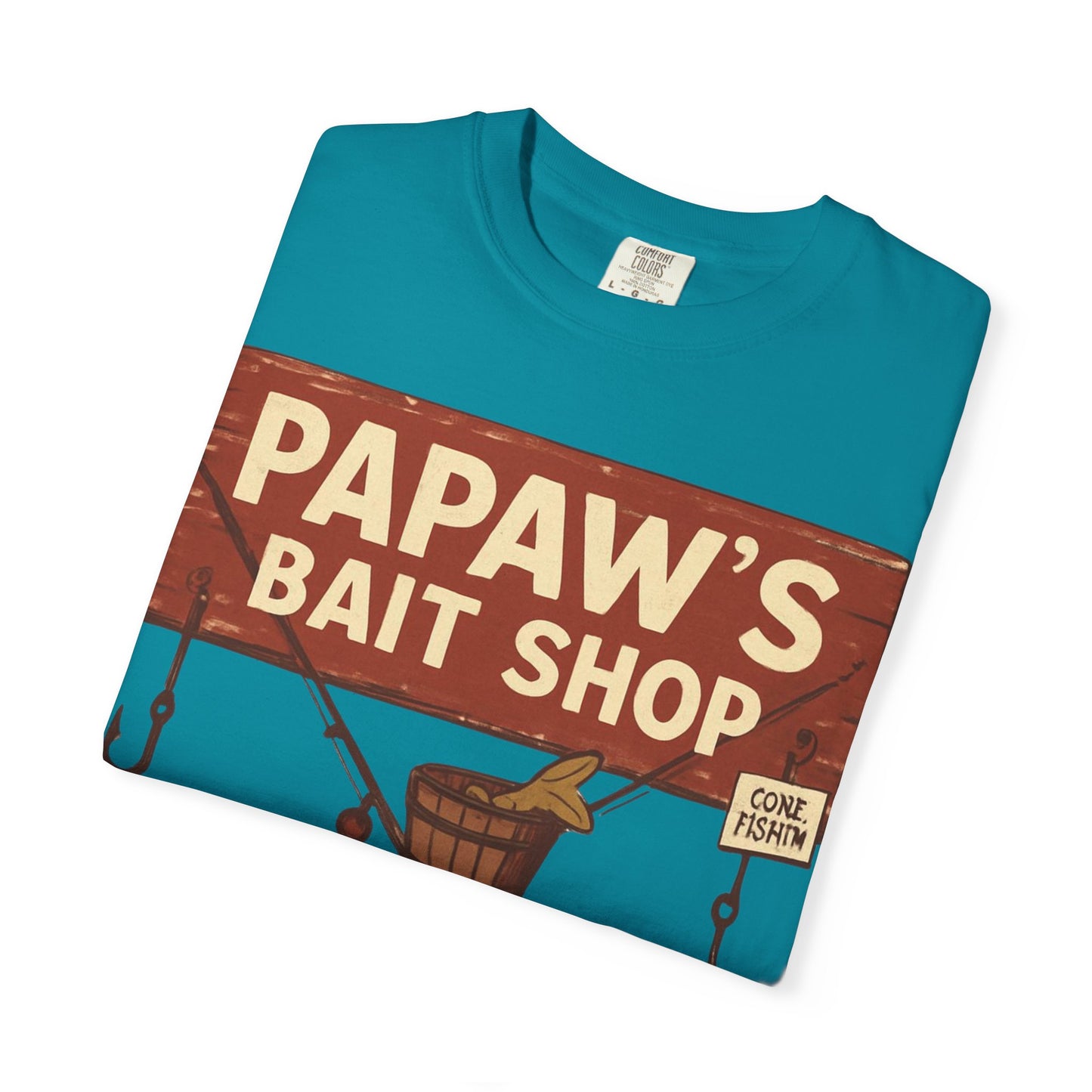 Papaw's Bait Shop sign T-Shirt | Fishing vintage sign, Live bait & cold drinks