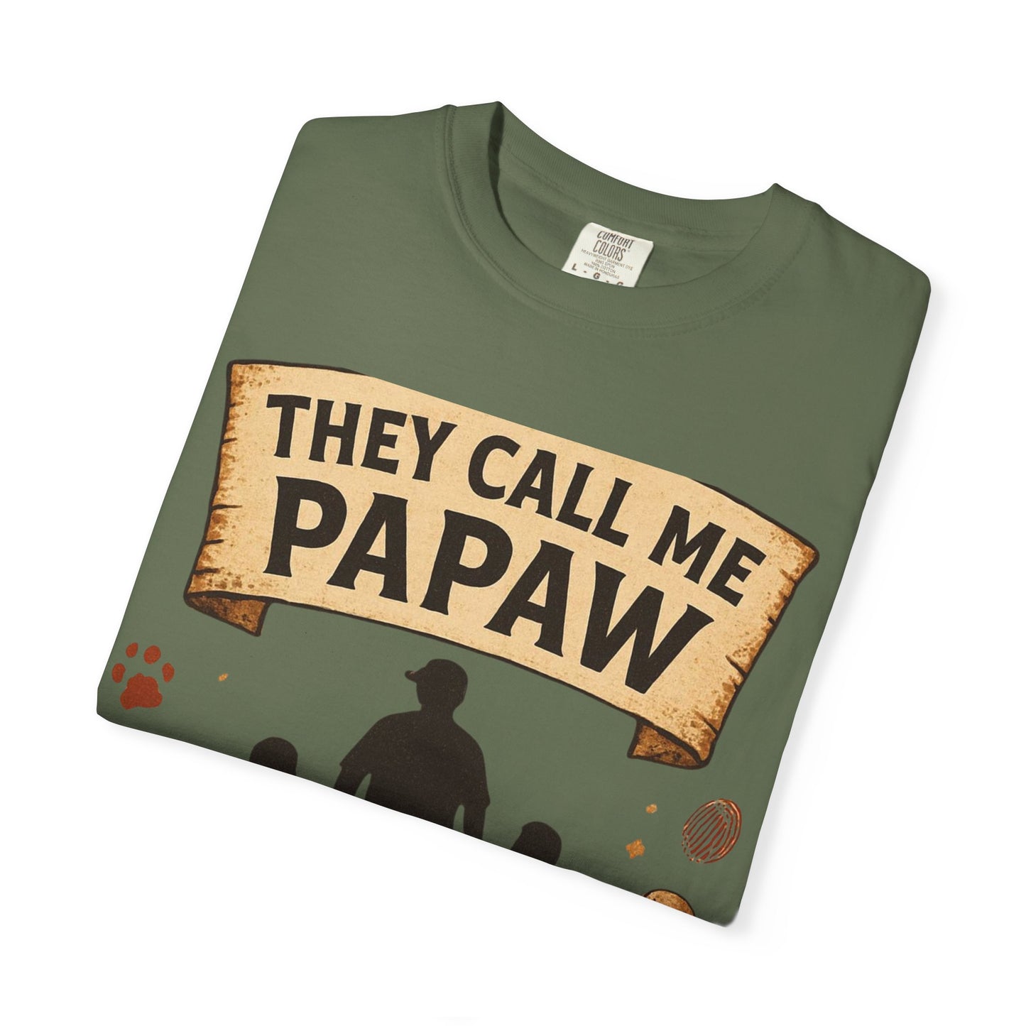 They Call Me Papaw T-Shirt | Papaw Grandpa Silhouette, Partner in Crime Design
