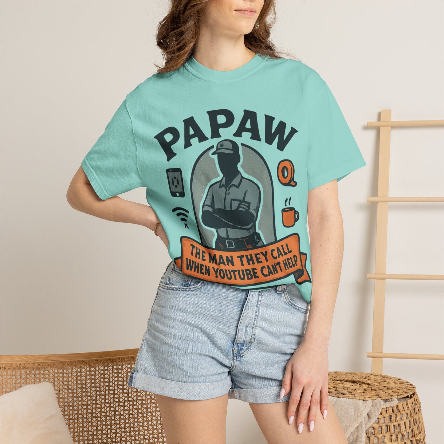 Papaw The Man They Call When YouTube Can't Help T-shirt | No Tutorial Needed
