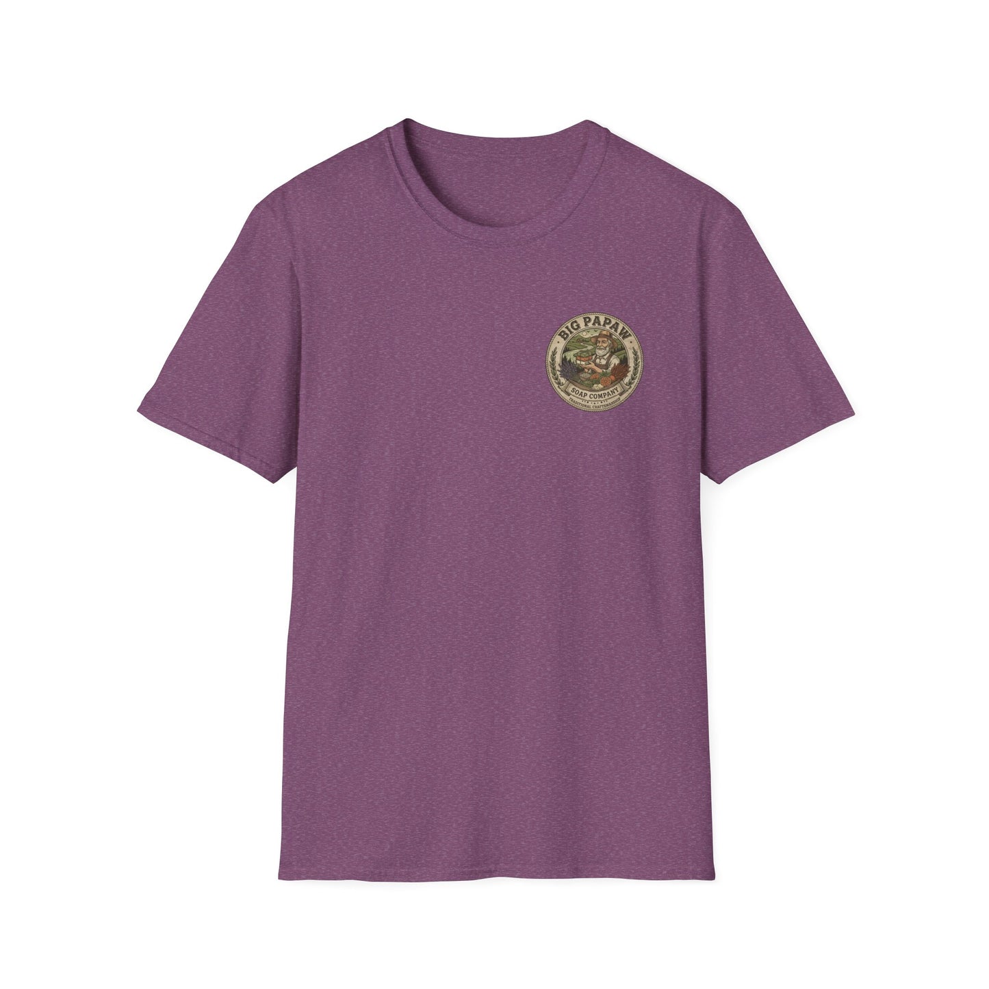 Big Papaw Soap Company logo T-Shirt | Vintage apothecary label graphic