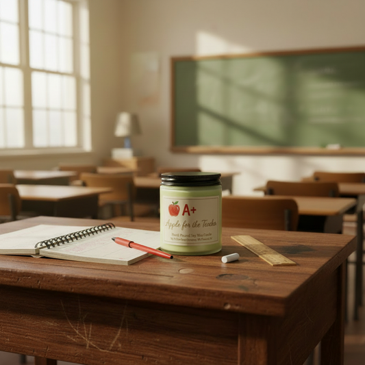 Apple for the Teacher - High Contrast Label