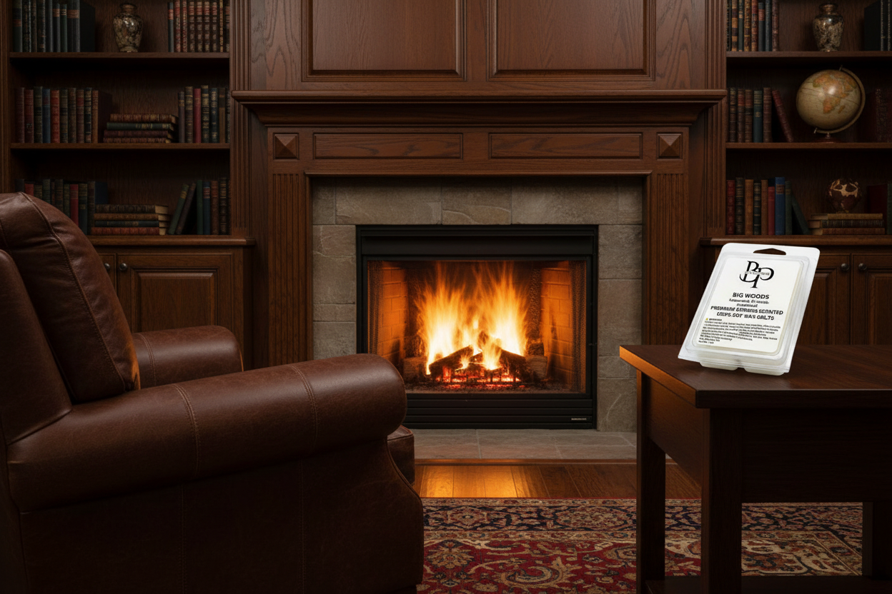BP Elegance Big Woods Fireplace Study