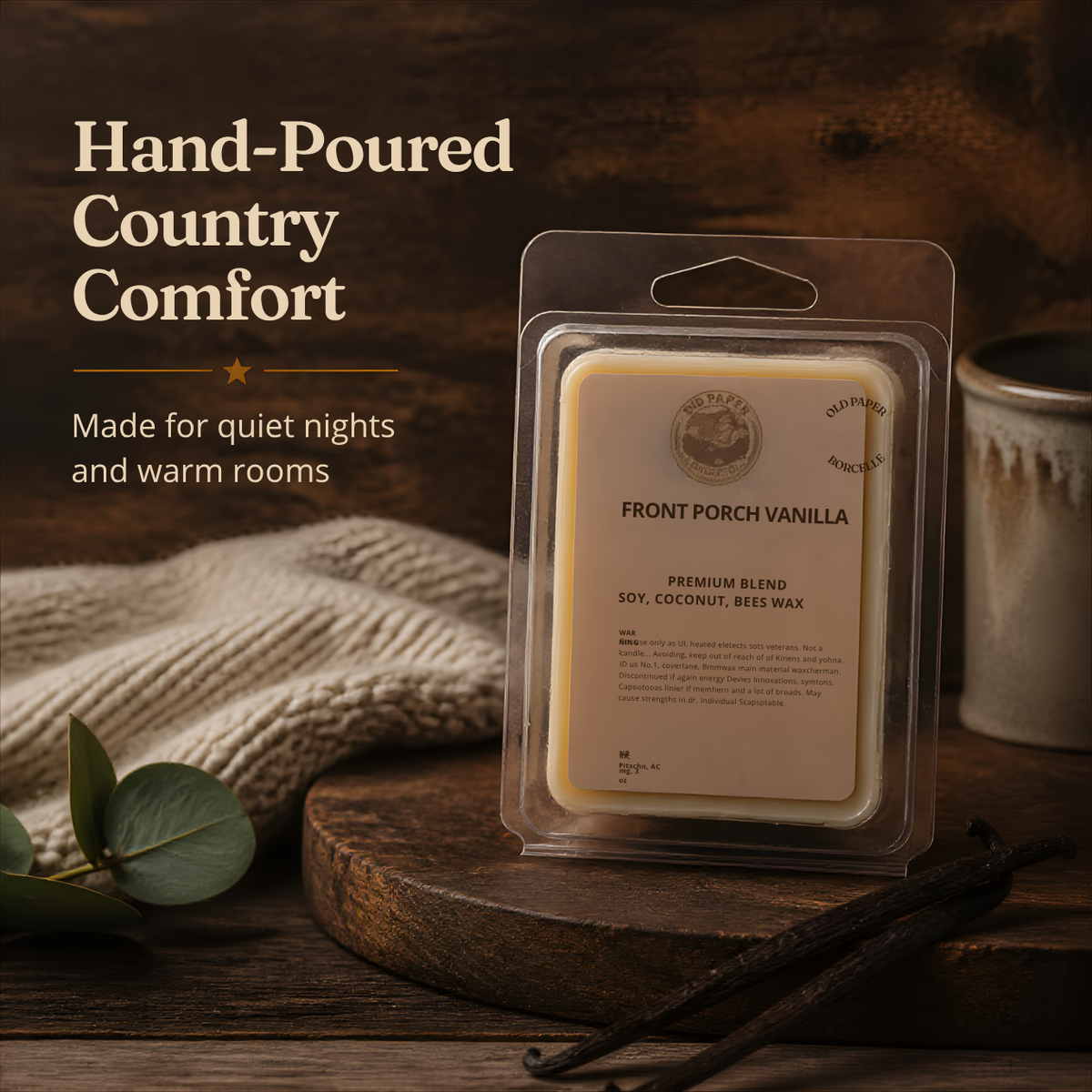 Country Candles Wax Melt – Front Porch Vanilla
