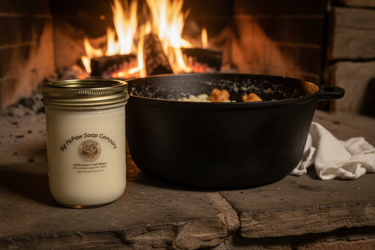 Tallow Pint by Cast Iron Pot