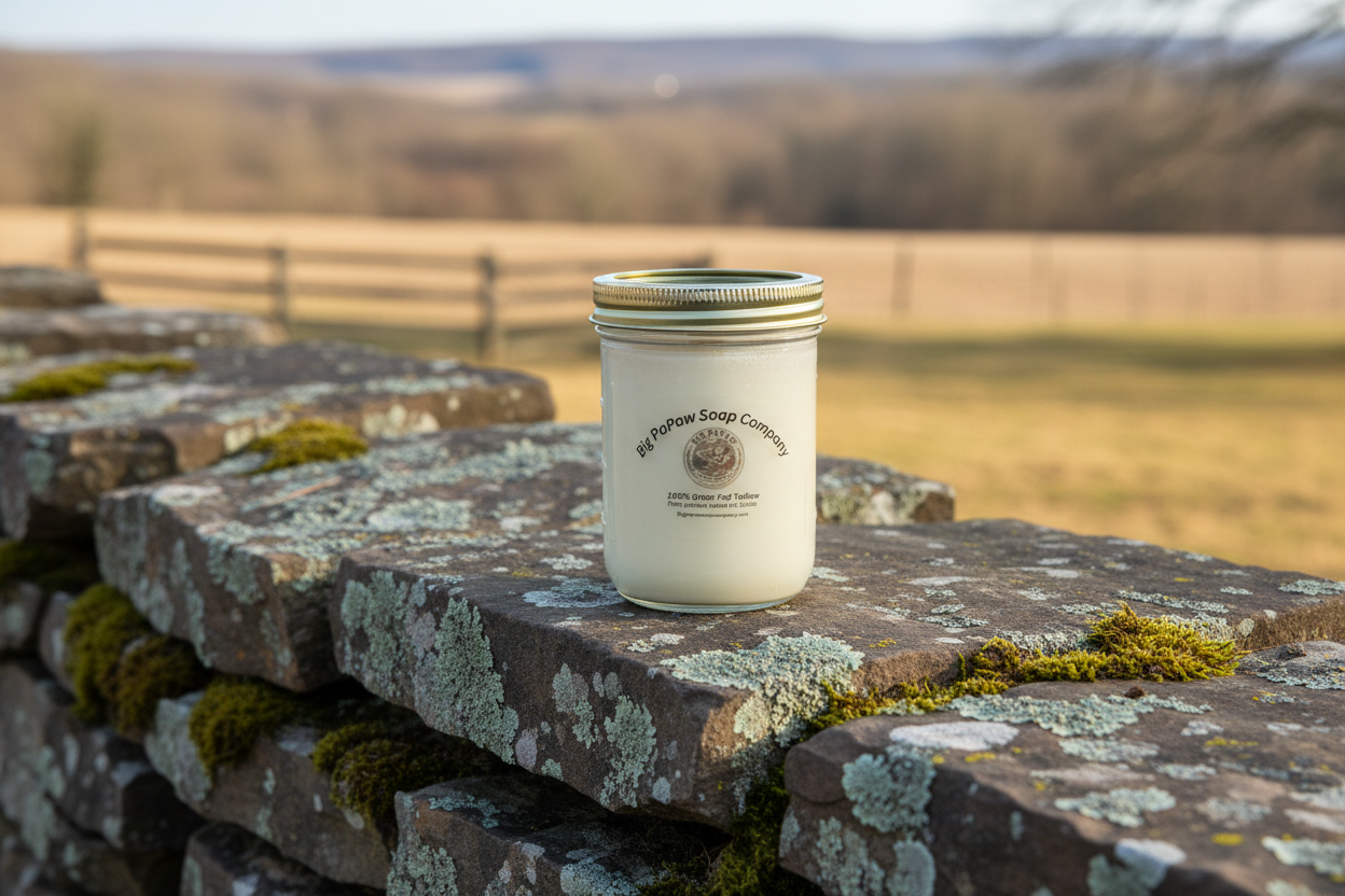 Tallow Pint on Stone Wall